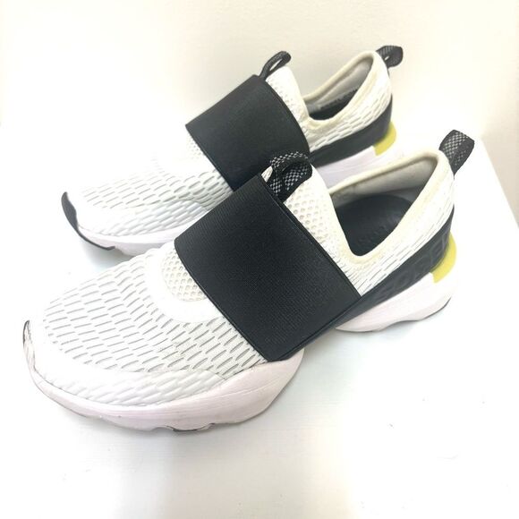Sorel Kinetic Impact Strap Sneakers – White Bolt Black Yellow, Size 5 - Picture 3 of 9